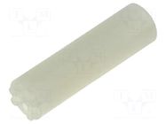 Spacer sleeve; LED; Øout: 5mm; ØLED: 3mm; L: 17.8mm; natural; UL94V-2 KEYSTONE