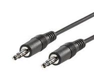 AUDIO CABLE, 3.5MM STEREO PLUG, 5M, BLK