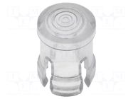 LED lens; round; transparent; lowprofile; 3mm KEYSTONE