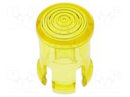 LED lens; round; yellow; lowprofile; 5mm KEYSTONE