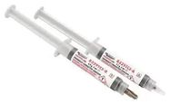 ADHESIVE, 2PART EPOXY, SYRINGE, 6ML, GRY