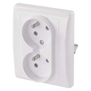Double Socket, white, EMOS