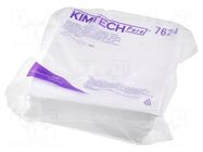 Cleaning cloth: cloth; dry; 381x351mm; ISO 4; white; KIMTECH Pure KIMBERLY CLARK