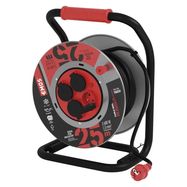 Metal cable reel, rubber-neoprene, 4s, 25m, 1.5mm2, EMOS