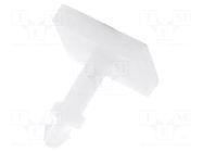 PCB distance; polyamide; L: 12.7mm; self-adhesive; natural FIX&FASTEN