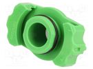 Syringe adapter; 30/55ml; green; for dispensers,for syringes FISNAR