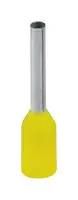 TERMINAL, WIRE FERRULE, 22AWG, YELLOW
