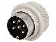 Connector: DIN; socket; male; PIN: 6; 240°; soldering HIRSCHMANN