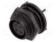Connector: circular; socket; female; PIN: 4; 125V; Buccaneer 400 BULGIN