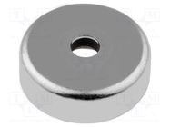 Magnet: permanent; hard ferrite; H: 4.5mm; 14N; Ø: 16mm ELESA+GANTER