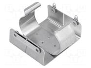 Holder; D,R20; Batt.no: 2; PCB,screw; solder lugs; aluminium KEYSTONE