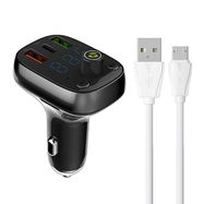 LDNIO Bluetooth C704Q 2USB, USB-C Transmiter FM + MicroUSB cable, LDNIO