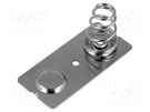 Button-like/spring contact; C,R14; Batt.no: 2; screw KEYSTONE