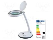 Desk magnifier; with backlight; 3dpt,12dpt; Ø101.6mm; Ø4"; 5W NEWBRAND