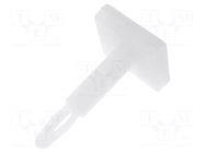 PCB distance; polyamide; L: 15.9mm; self-adhesive; natural FIX&FASTEN