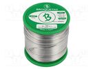 Soldering wire; Sn99,3Cu0,7; 0.7mm; 0.5kg; lead free; reel; 220°C BROQUETAS