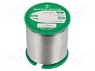 Soldering wire; Sn99,3Cu0,7; 1.5mm; 0.25kg; lead free; reel; 220°C BROQUETAS