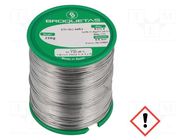 Tin; lead free; Sn96,5Ag3Cu0,5; 0.5mm; 0.25kg; reel; 217÷220°C BROQUETAS