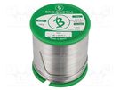Soldering wire; Sn96,5Ag3Cu0,5; 1mm; 0.5kg; lead free; reel BROQUETAS