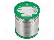 Soldering wire; tin; Sn99Ag0,3Cu0,7; 1.5mm; 0.25kg; lead free BROQUETAS