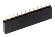 CONNECTOR, RCPT, 9POS, 1ROW, 2.54MM