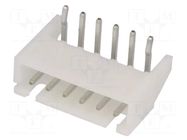 Connector: wire-board; socket; male; PIN: 6; XH; 3A; 250V; angled 90° JST