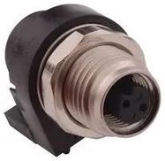 SENSOR CONNECTOR, M5, RCPT, 2POS, PANEL