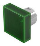 SQUARE LENS, GREEN, PLASTIC