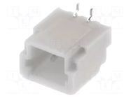 Connector: wire-board; socket; male; 1A; 50V; PIN: 2; SMT; 1mm; 1x2 JST