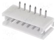 Connector: wire-board; socket; male; PIN: 6; ZH; 1A; 50V; vertical JST