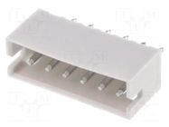 Connector: wire-board; socket; male; ZH; 1.5mm; PIN: 6; THT; 50V; 1A JST