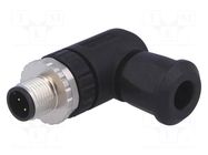 Connector: M12; plug; PIN: 4; male; angled 90°; screw terminal CONEC