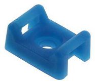 CABLE TIE MOUNT, ETFE, AQUA BLUE, 4.4MM