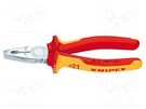 Pliers; insulated,universal; for bending, gripping and cutting KNIPEX