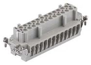 HEAVY DUTY INSERT, RCPT, 24POS, 2.5MM2