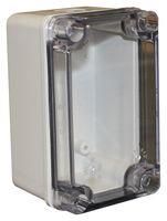 ENCLOSURE, MULTIPURPOSE, PC, GREY/CLEAR