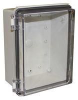 ENCLOSURE, MULTIPURPOSE, PC, GREY/CLEAR