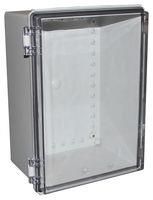 ENCLOSURE, MULTIPURPOSE, PC, GREY/CLEAR