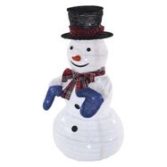 Folding LED snowman, 60 cm, indoor and outdoor, cool white, EMOS