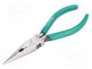 Pliers; for gripping and cutting,half-rounded nose,universal ENGINEER