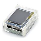 Case for Raspberry Pi B + and PiTFT screen - transparent