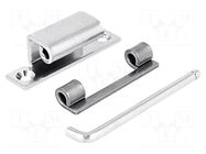Hinge; Width: 20mm; steel; H: 67mm; Pin material: zinc plated steel RST ROZTOCZE