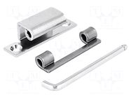 Hinge; Width: 20mm; steel; H: 67mm; Pin material: zinc plated steel RST ROZTOCZE