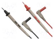 Test leads; Inom: 10A; Len: 1m; test leads x2; red and black AXIOMET