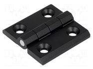 Hinge; Width: 50mm; zinc and aluminium alloy; black; H: 50mm RST ROZTOCZE