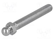 Pin; M10; Plunger mat: steel; Ø: 10mm; Plating: zinc; Spanner: 13mm FATH