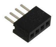 CONNECTOR, RCPT, 4POS, 1ROW, 1.27MM