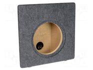 Car loudspeaker enclosure; MDF; grey melange; 250mm; Škoda; 15l BASSER