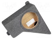 Car loudspeaker enclosure; MDF; grey melange; 200mm; Renault; 8l BASSER