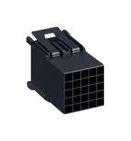 PLUG HOUSING, 25POS, PBT, BLACK